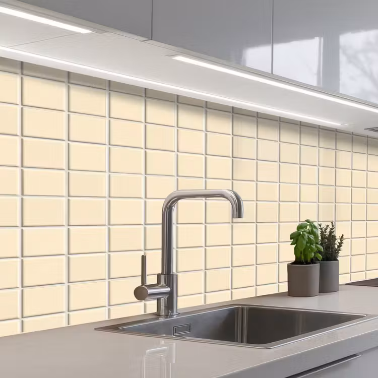 Keuken achterwand - Patroon - Tegels - Gebroken - Wit — 2
