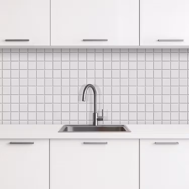 Keuken achterwand - Patroon - Tegels - Grijs - Wit — 4