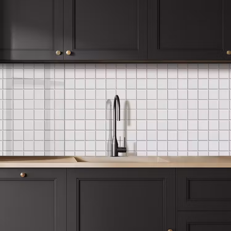 Keuken achterwand - Patroon - Tegels - Grijs - Wit — 6