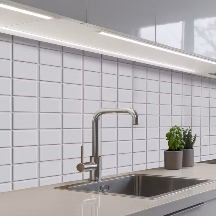 Keuken achterwand - Patroon - Tegels - Licht - Grijs — 2