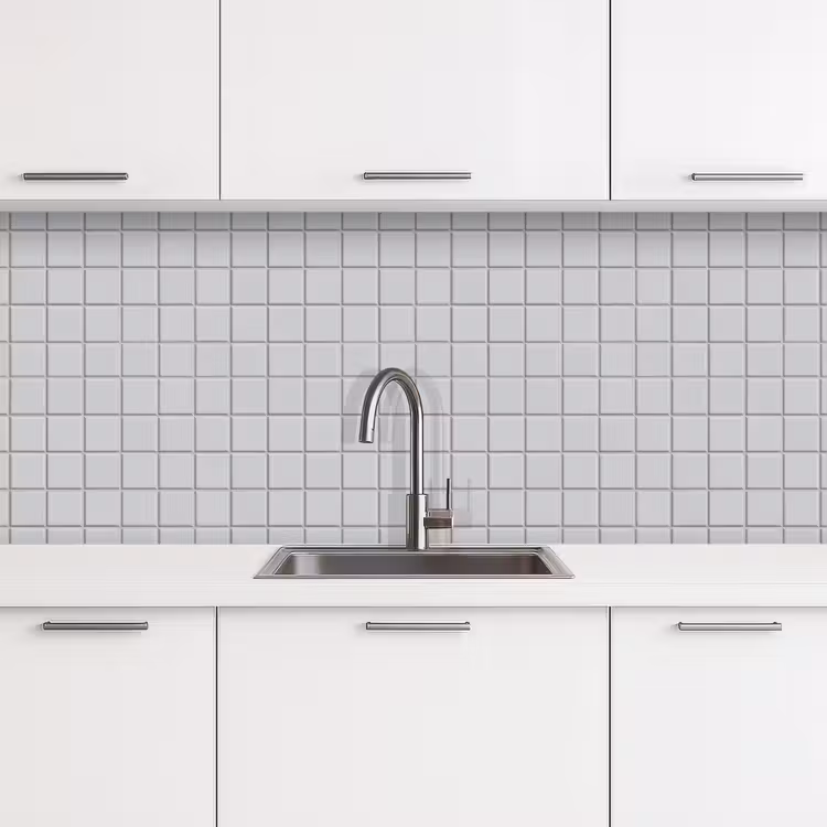 Keuken achterwand - Patroon - Tegels - Licht - Grijs — 4