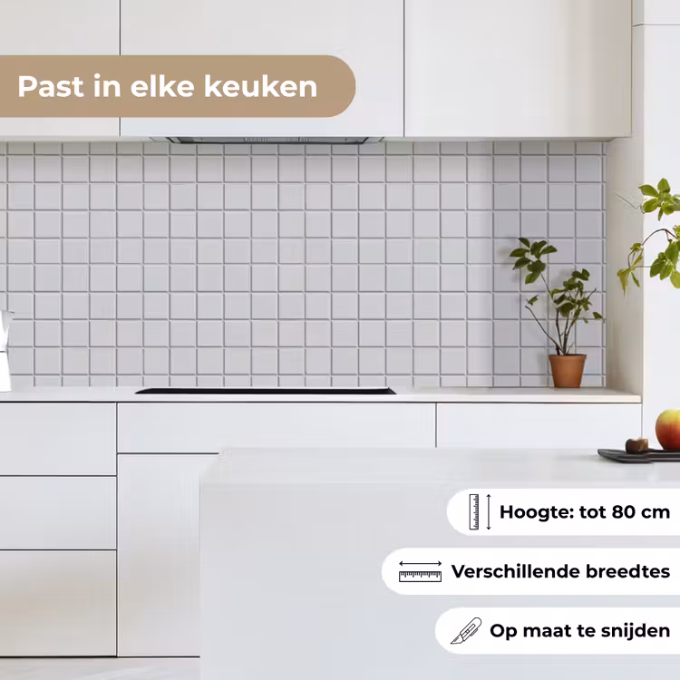 Keuken achterwand - Patroon - Tegels - Licht - Grijs — 7