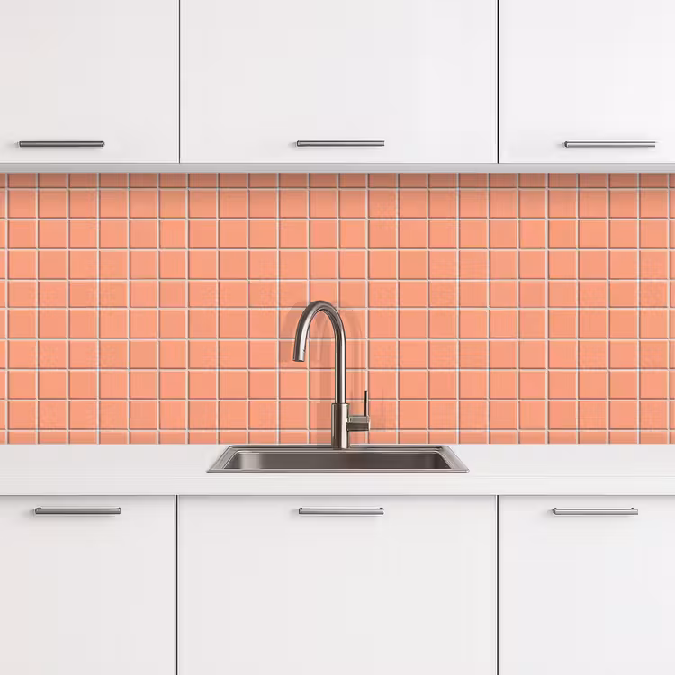 Keuken achterwand - Patroon - Tegels - Perzik — 4