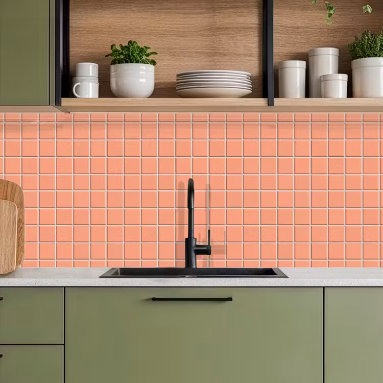 Keuken achterwand - Patroon - Tegels - Perzik — 8