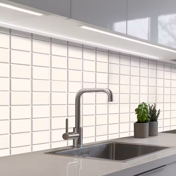Keuken achterwand - Patroon - Tegels - Wit — 2