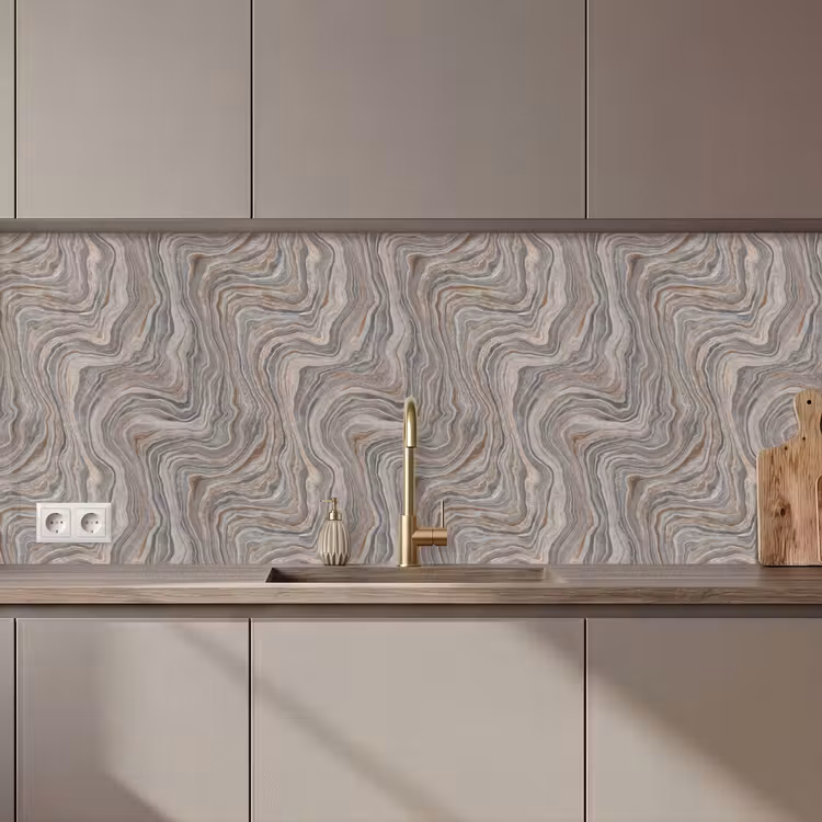 Keuken achterwand - Patroon - Textuur - Grijs — 1