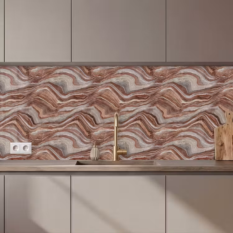 Keuken achterwand - Patroon - Zandsteen - Travertijn — 1