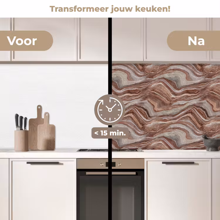 Keuken achterwand - Patroon - Zandsteen - Travertijn — 3