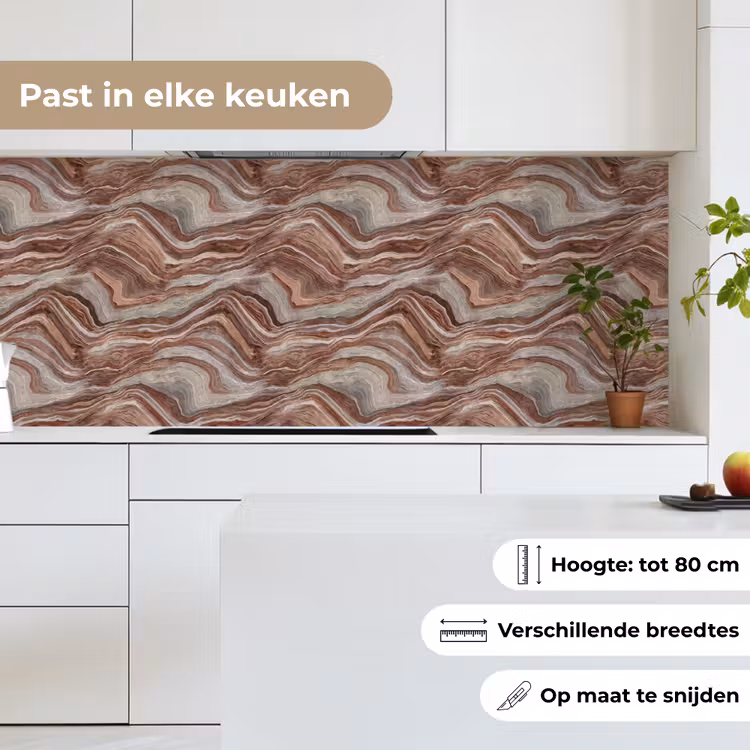 Keuken achterwand - Patroon - Zandsteen - Travertijn — 7