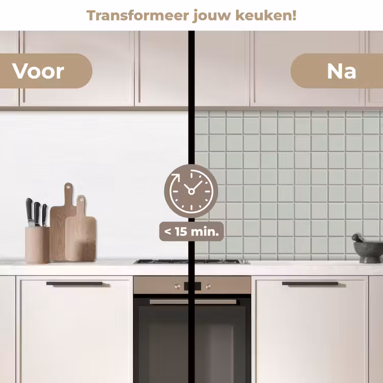 Keuken achterwand - Tegel - Patroon - Lichtgroen — 3