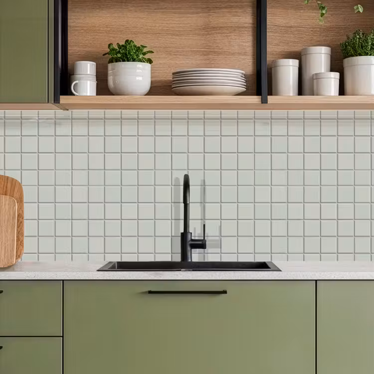 Keuken achterwand - Tegel - Patroon - Lichtgroen — 8