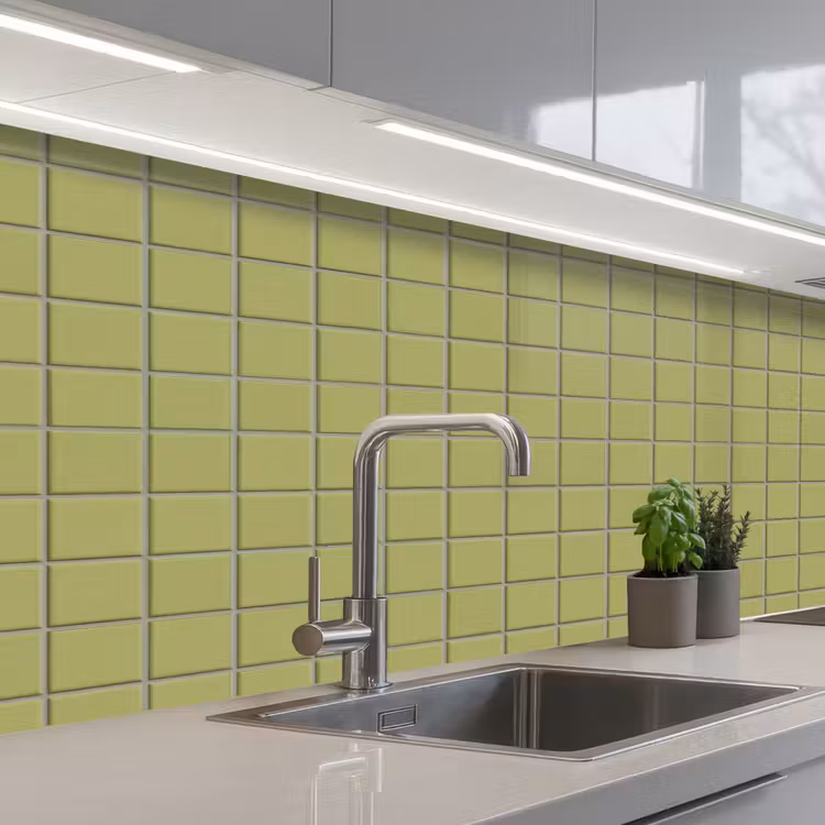 Keuken achterwand - Tegel - Patroon - Olijfgroen — 2