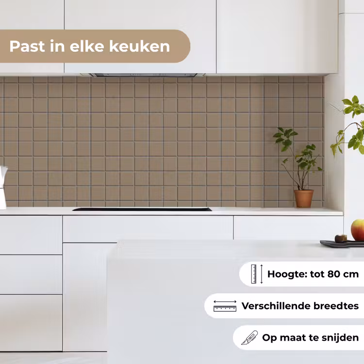 Keuken achterwand - Tegel - Patroon - Taupe — 7