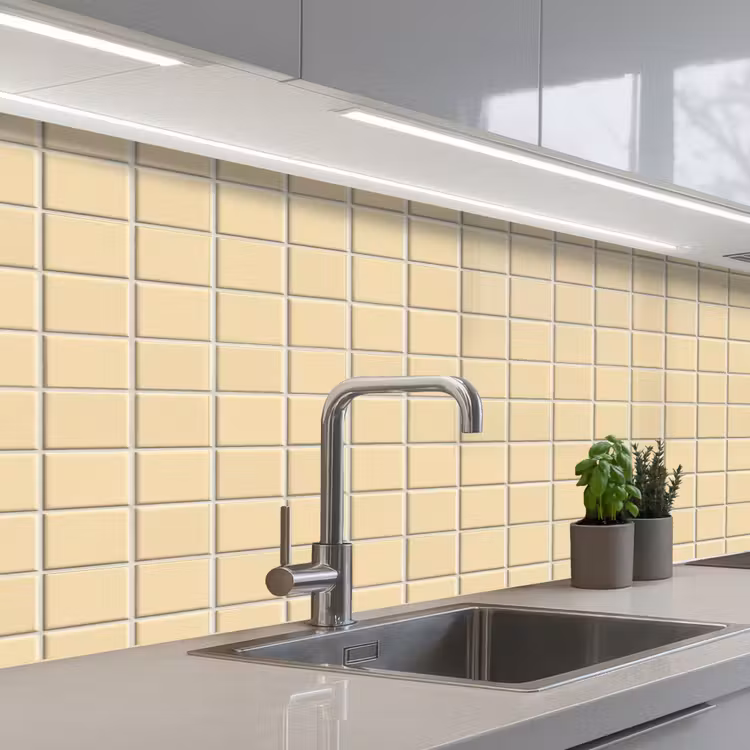 Keuken achterwand - Tegels - Patroon - Crème — 2