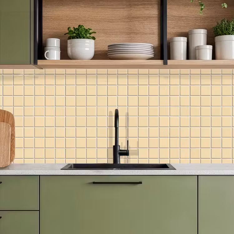 Keuken achterwand - Tegels - Patroon - Crème — 8