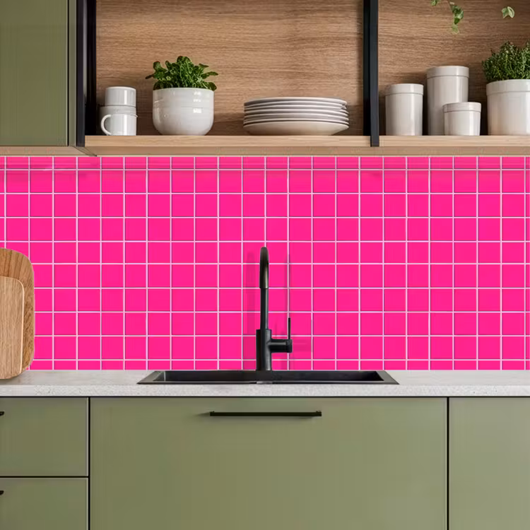Keuken achterwand - Tegels - Vierkant - Fuchsia — 8