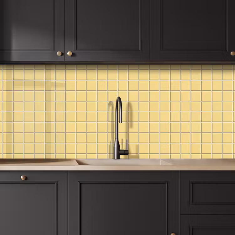Keuken achterwand - Patroon - Tegels - Geel — 6