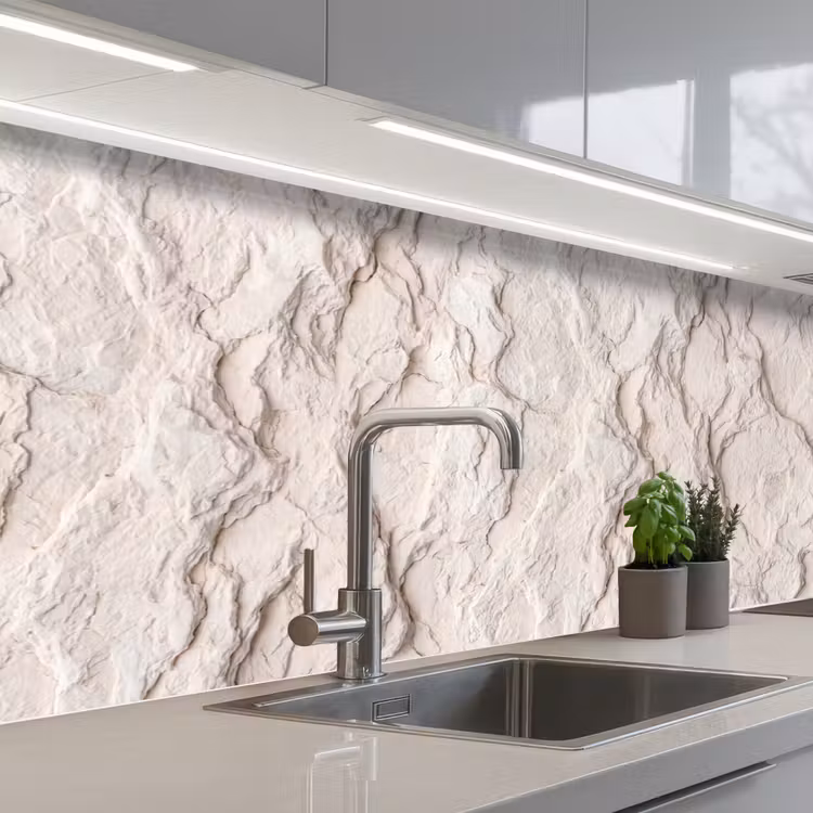 Keuken achterwand - Rots - Structuur - Natuur - Beige - Abstract — 2