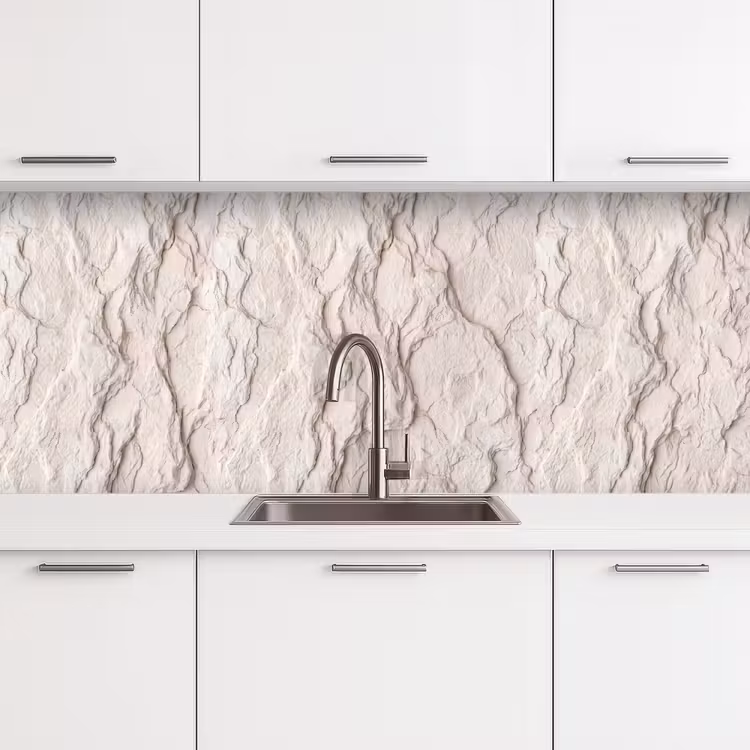 Keuken achterwand - Rots - Structuur - Natuur - Beige - Abstract — 4