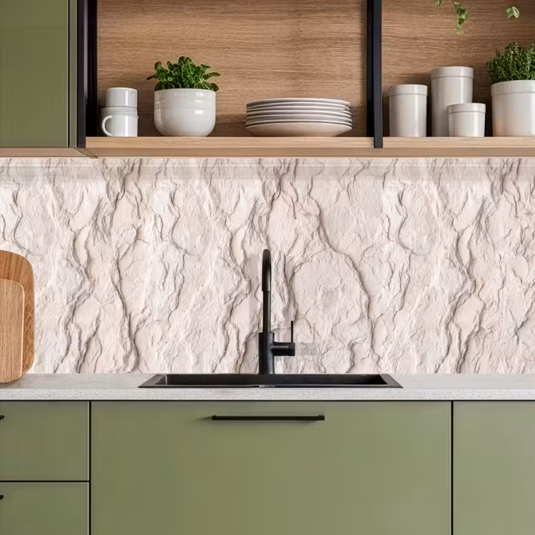 Keuken achterwand - Rots - Structuur - Natuur - Beige - Abstract — 8