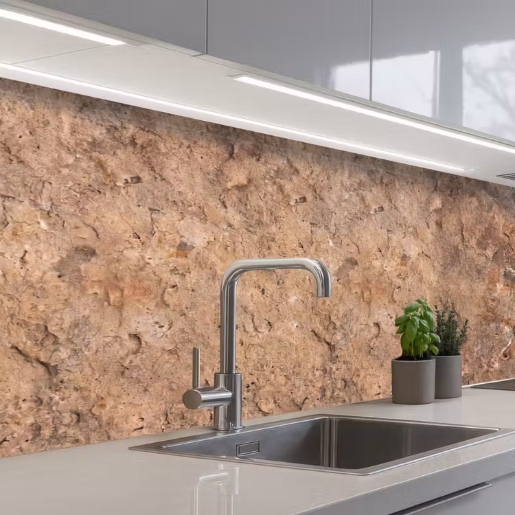 Keuken achterwand - Steen - Natuur - Textuur - Abstract - Bruin — 2