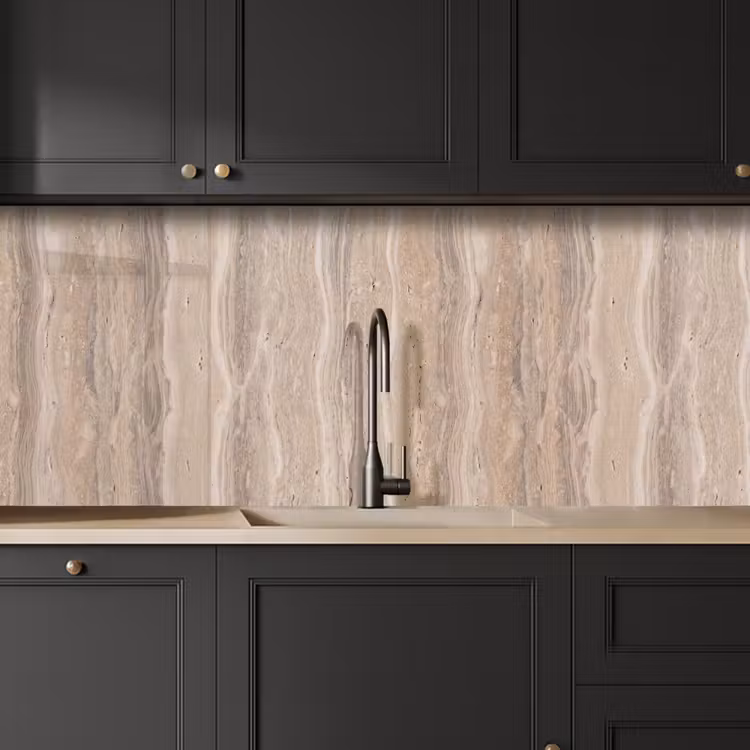 Keuken achterwand - Steen - Patroon - Textuur - Natuurlijk - Beige — 6