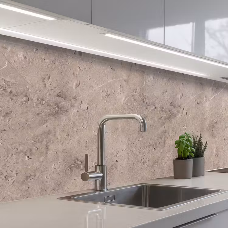 Keuken achterwand - Textuur - Steen - Patroon - Rustiek - Beige — 2