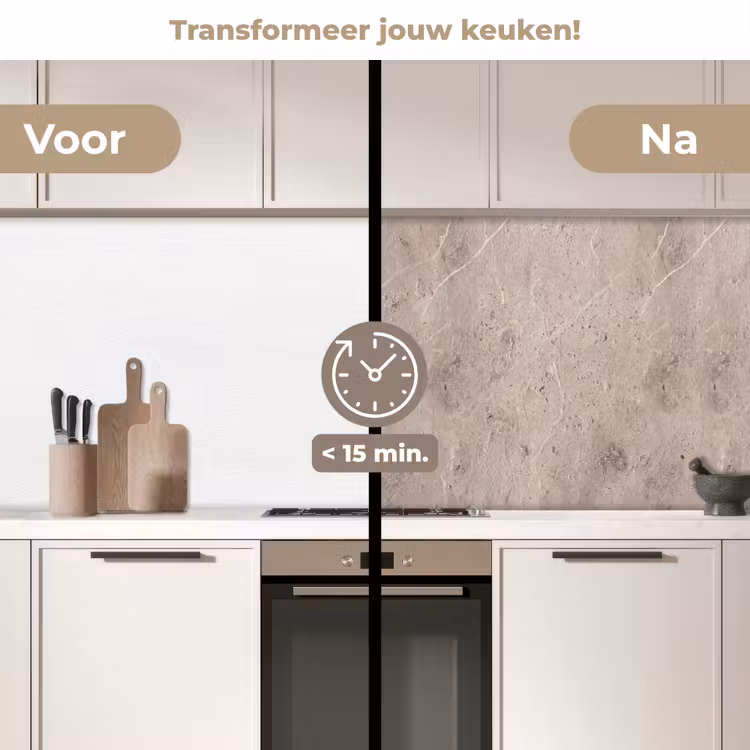Keuken achterwand - Textuur - Steen - Patroon - Rustiek - Beige — 3