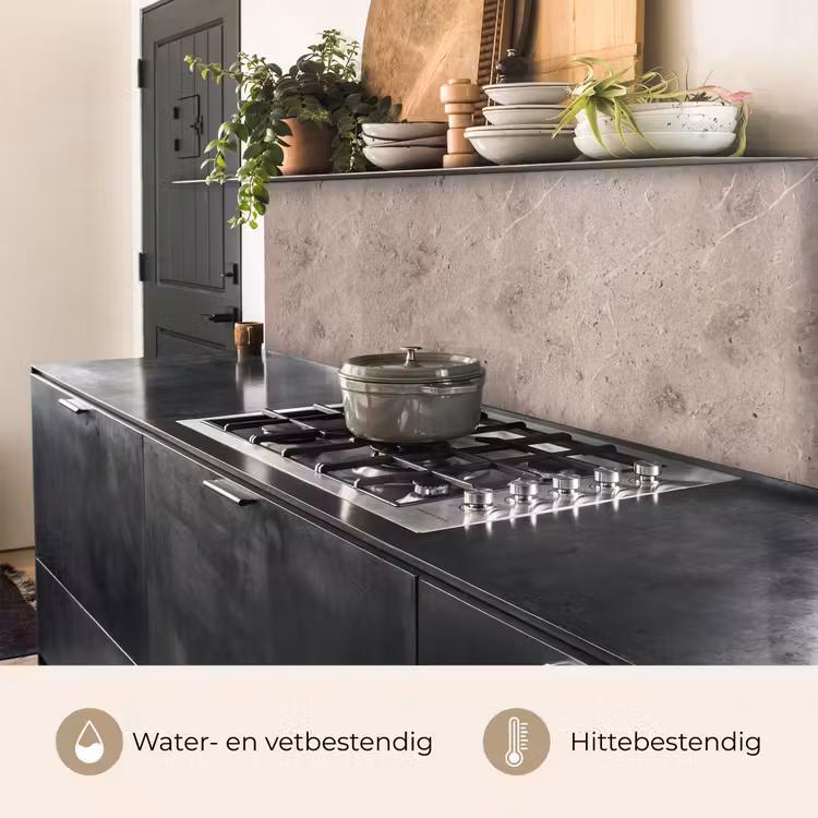 Keuken achterwand - Textuur - Steen - Patroon - Rustiek - Beige — 5