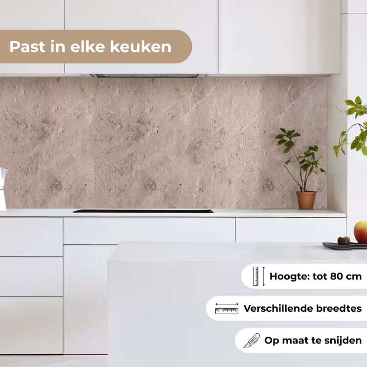 Keuken achterwand - Textuur - Steen - Patroon - Rustiek - Beige — 7