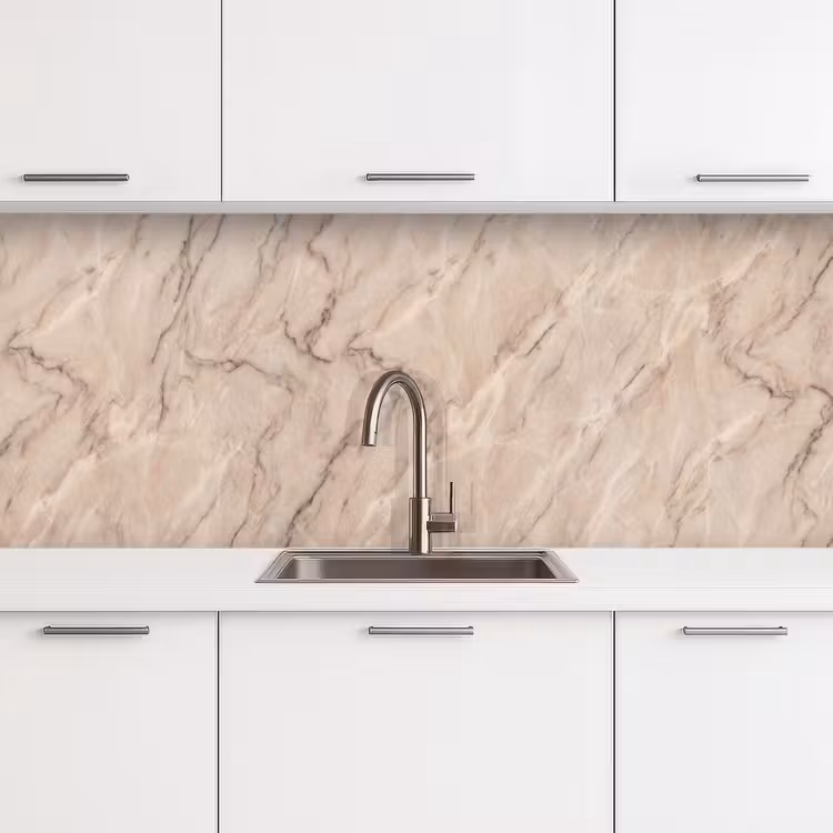 Keuken achterwand - Marmer - Patroon - Abstract - Modern - Beige — 4
