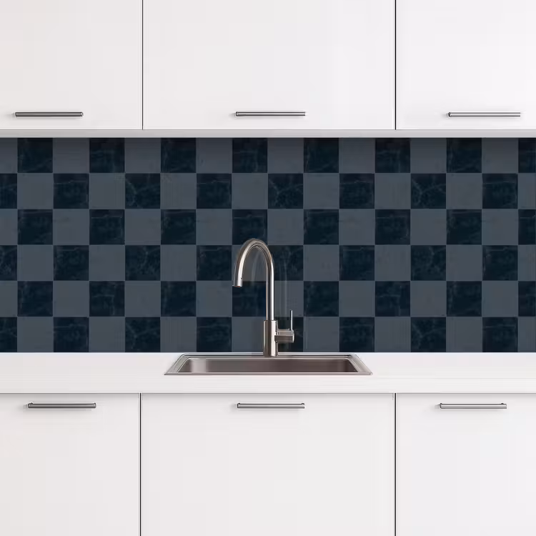 Keuken achterwand - Marmer - Patroon - Antraciet — 4