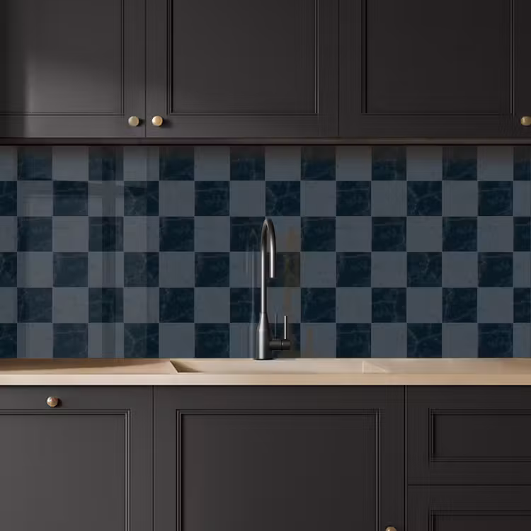 Keuken achterwand - Marmer - Patroon - Antraciet — 6