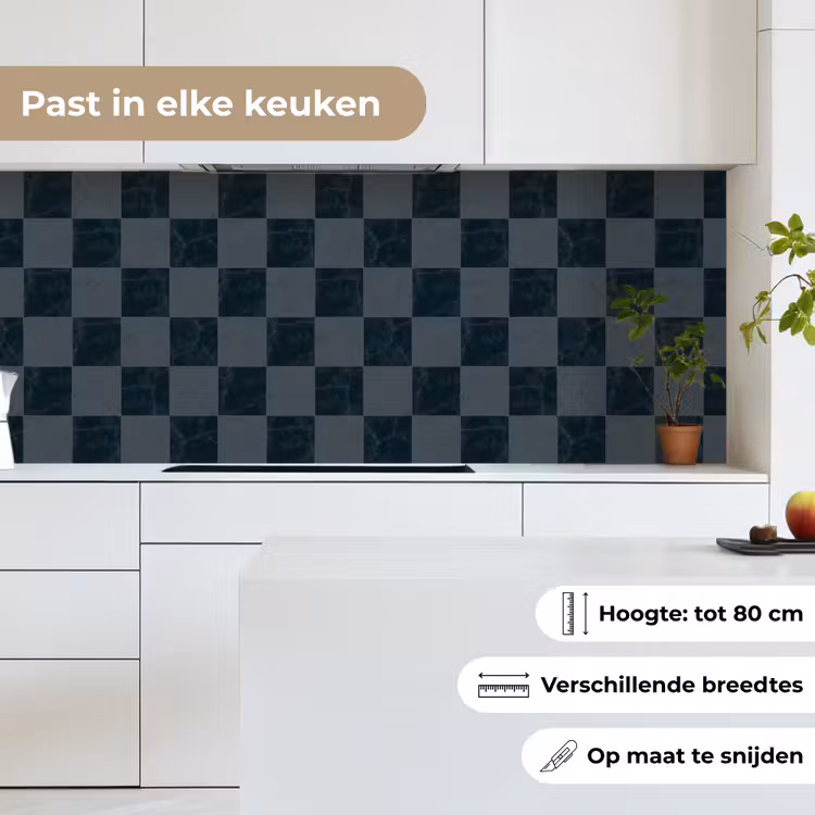 Keuken achterwand - Marmer - Patroon - Antraciet — 7