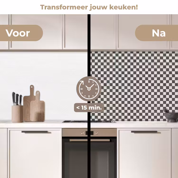 Keuken achterwand - Marmer - Patroon - Grijs — 3