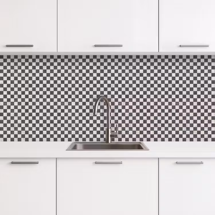 Keuken achterwand - Marmer - Patroon - Grijs — 4