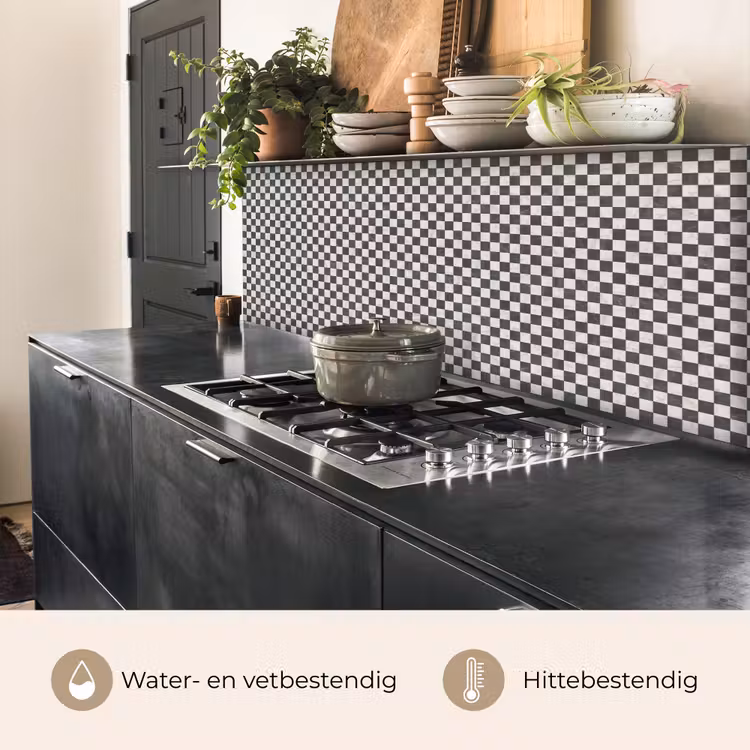 Keuken achterwand - Marmer - Patroon - Grijs — 5