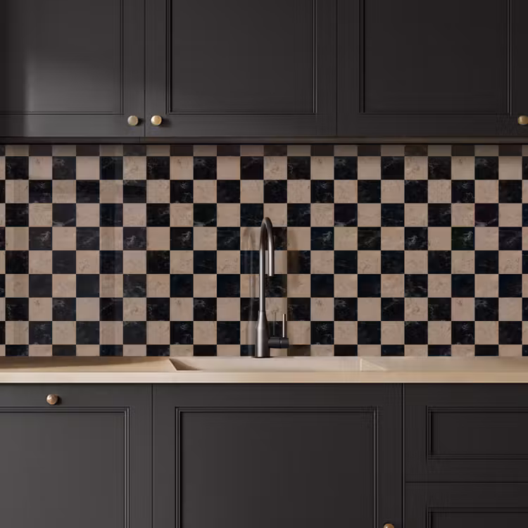 Keuken achterwand - Patroon - Dambord - Marmer — 6