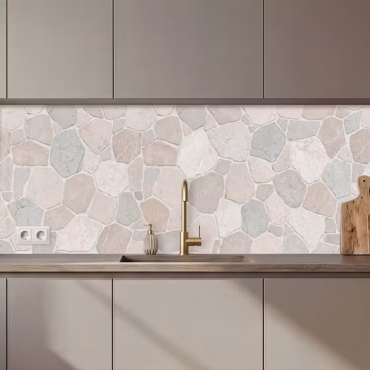 Keuken achterwand - Steen - Patroon - Textuur - Beige — 1