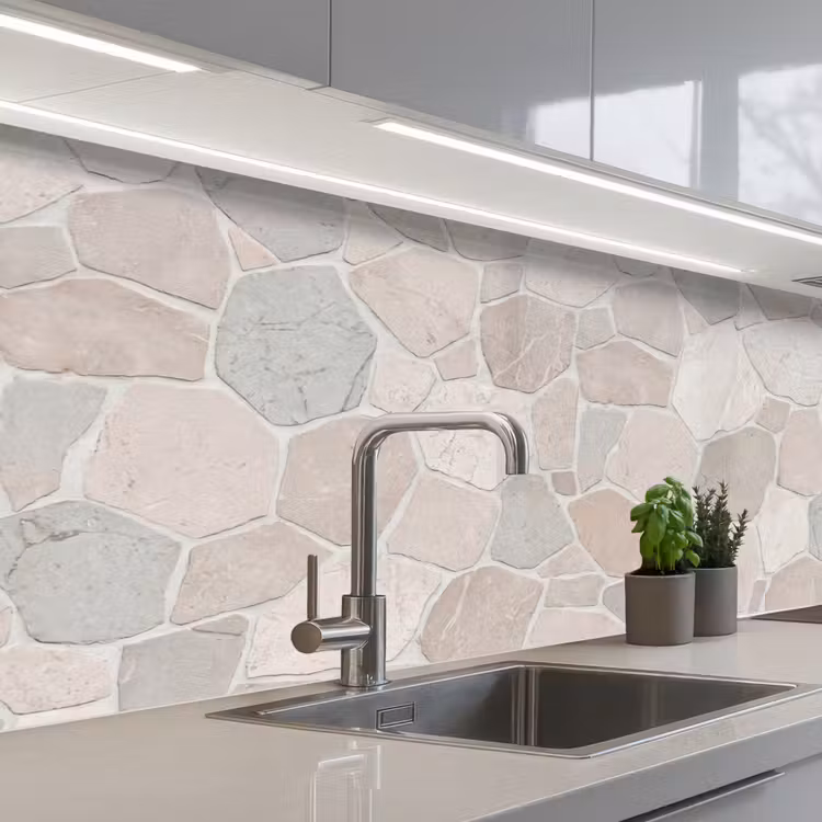 Keuken achterwand - Steen - Patroon - Textuur - Beige — 2