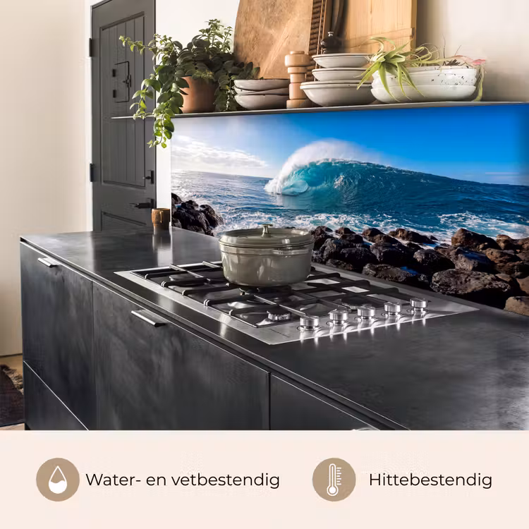 Keuken achterwand - Golf - Oceaan - Brekend - Water - Blauw — 5