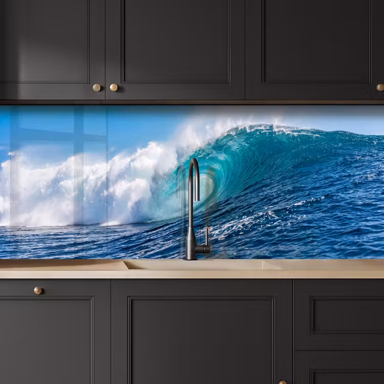 Keuken achterwand - Golf - Oceaan - Water - Dynamisch - Blauw — 6