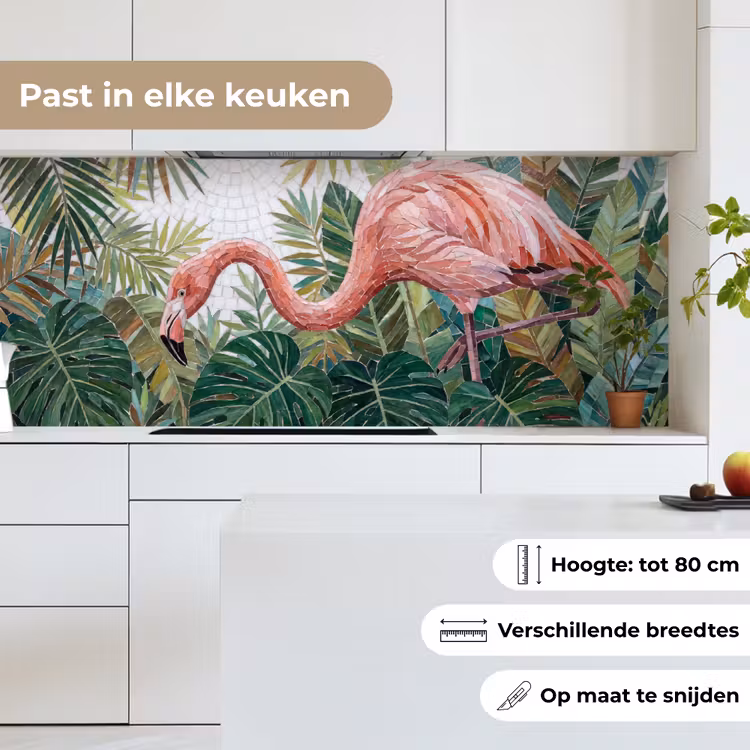 Keuken achterwand - Natuur - Bladeren - Abstract - Groen - Vogel — 7
