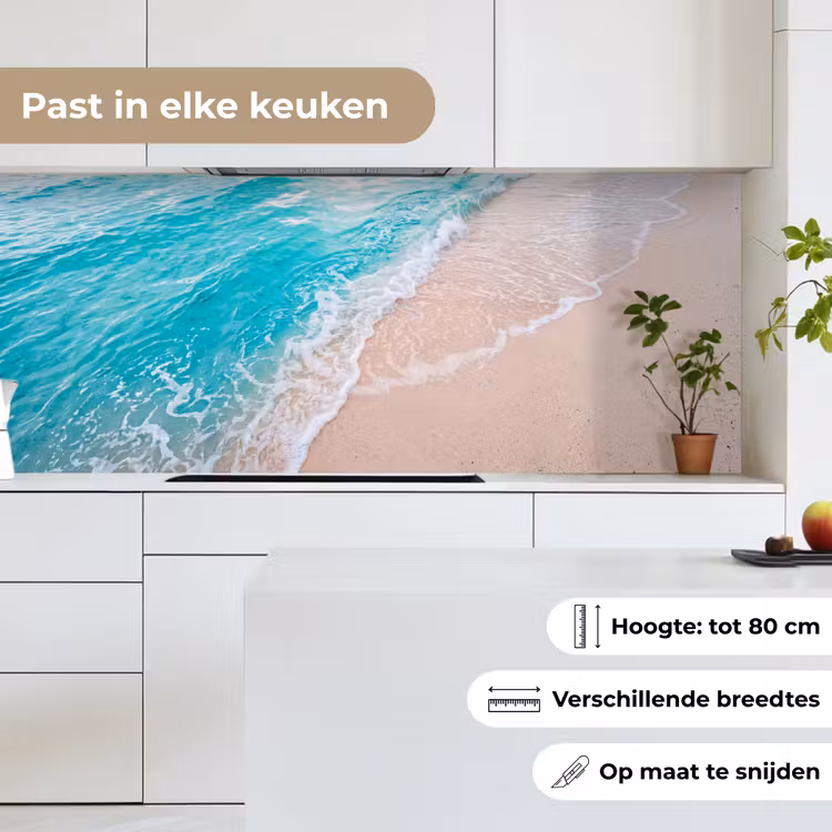 Keuken achterwand - Strand - Zee - Golf - Natuur - Blauw — 7