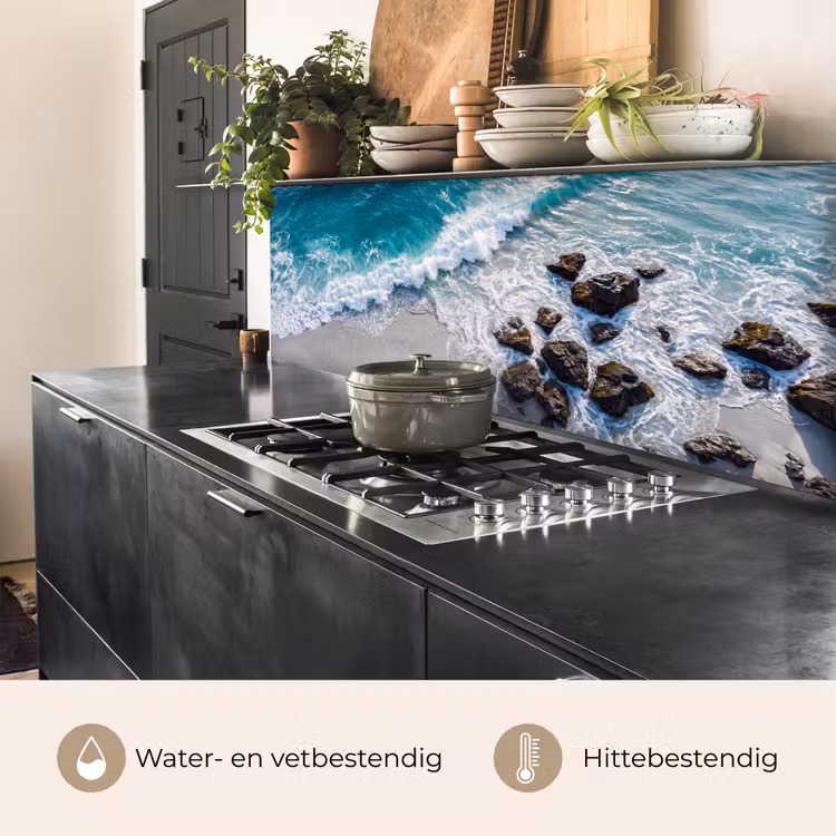 Keuken achterwand - Zee - Golf - Strand - Natuur - Blauw — 5