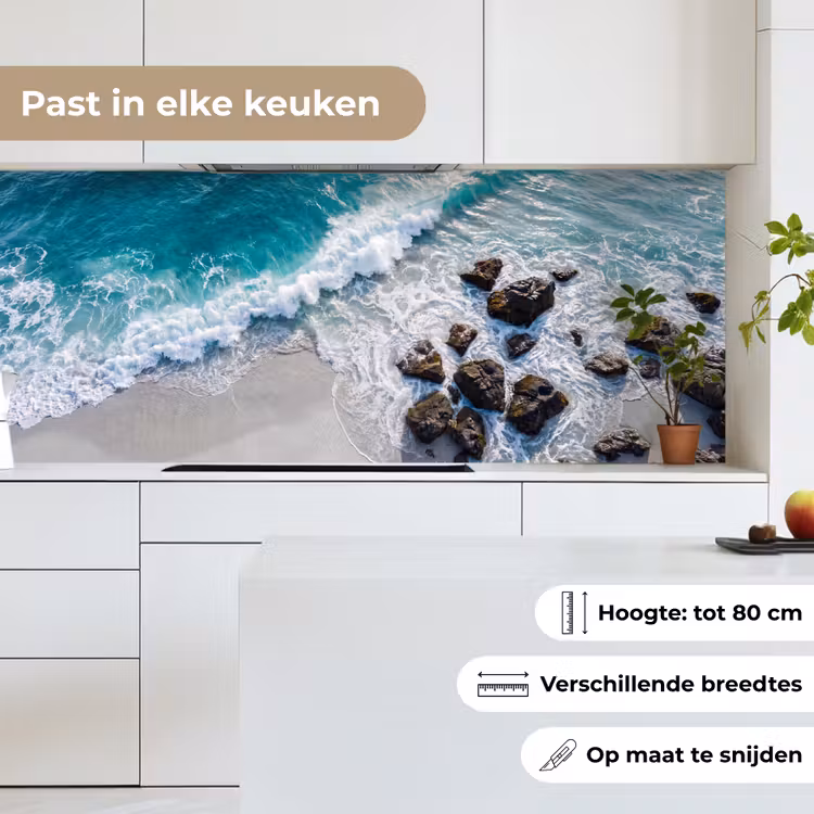 Keuken achterwand - Zee - Golf - Strand - Natuur - Blauw — 7