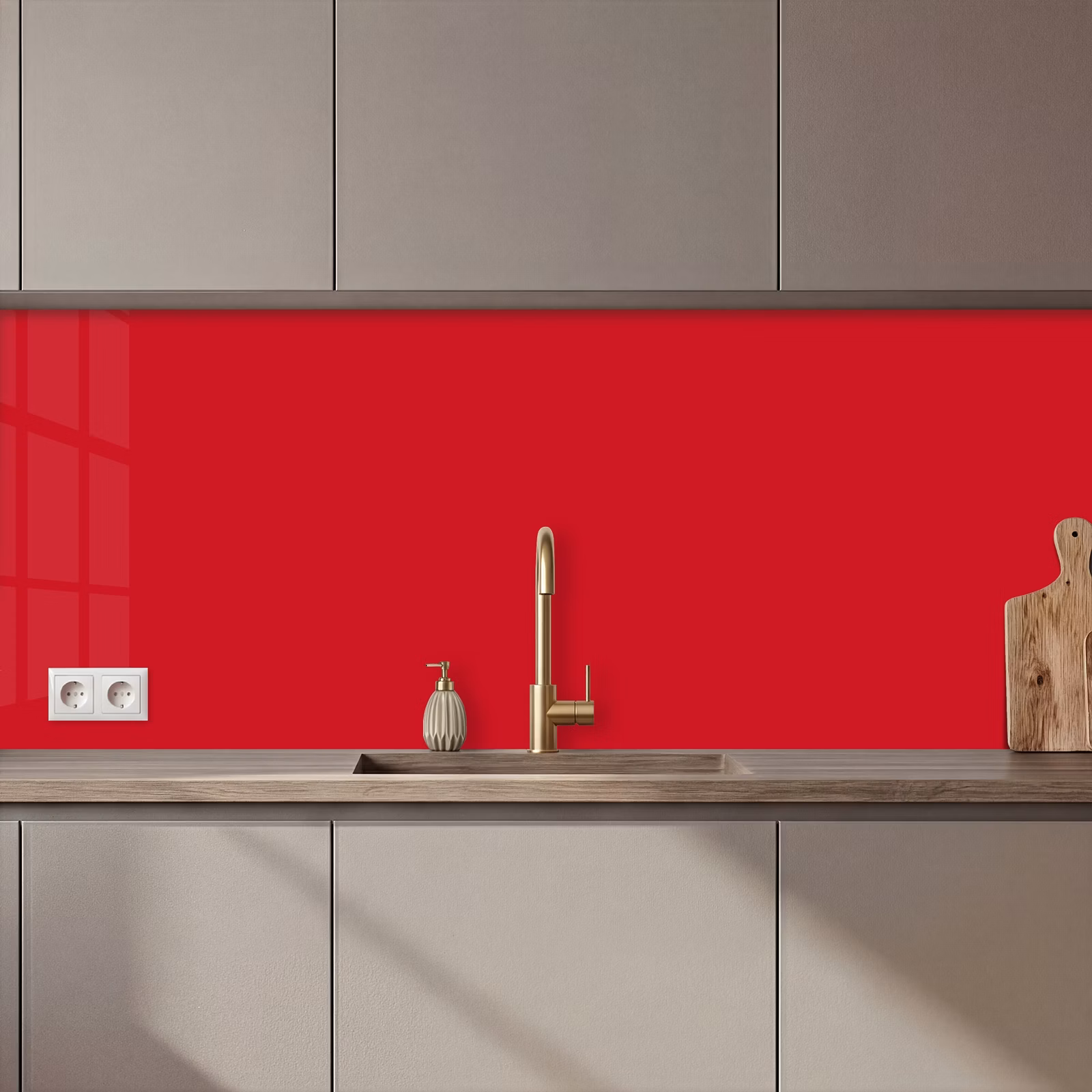 Keuken achterwand - Crimson - Velvet - Rood — 1