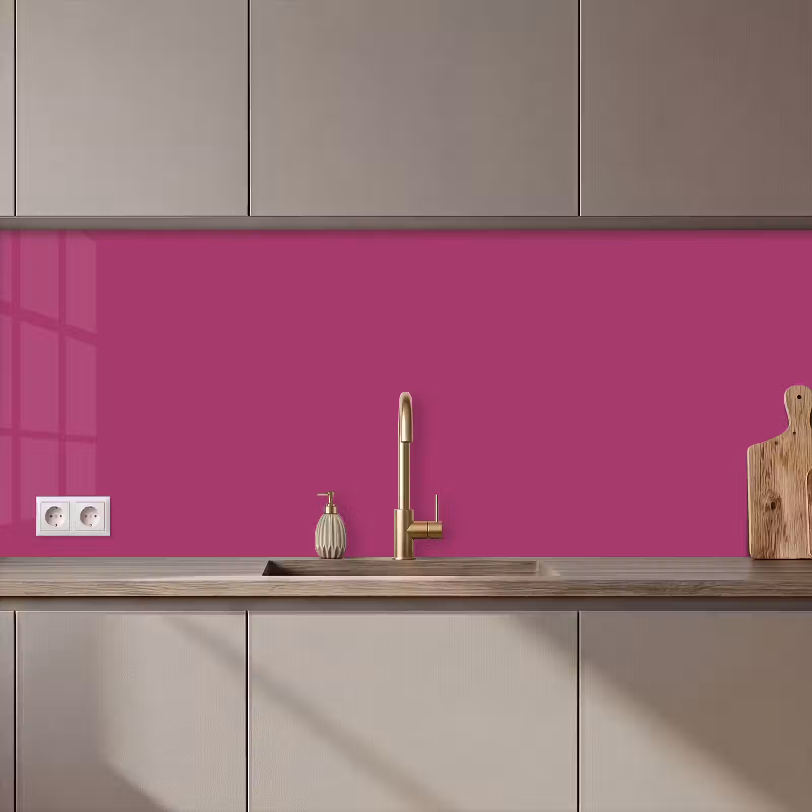 Keuken achterwand - Deep - Magenta - Paars — 1