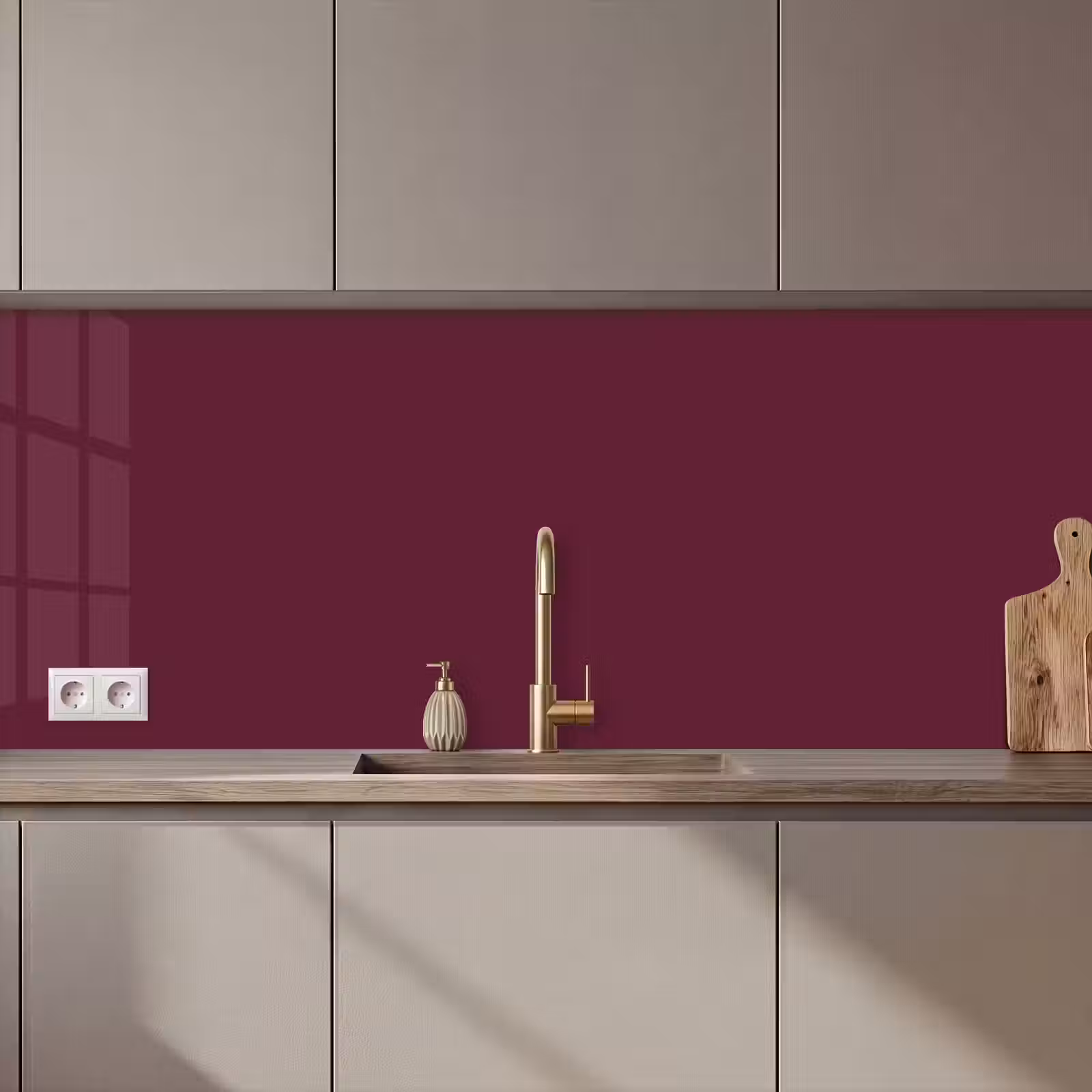 Keuken achterwand - Deep - Plum - Paars — 1