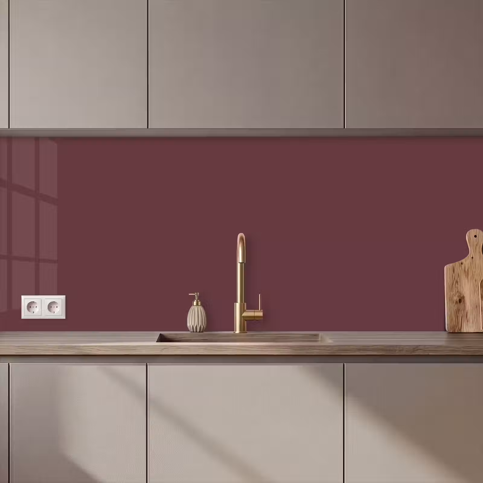Keuken achterwand - Dusty - Rose - Roze — 1